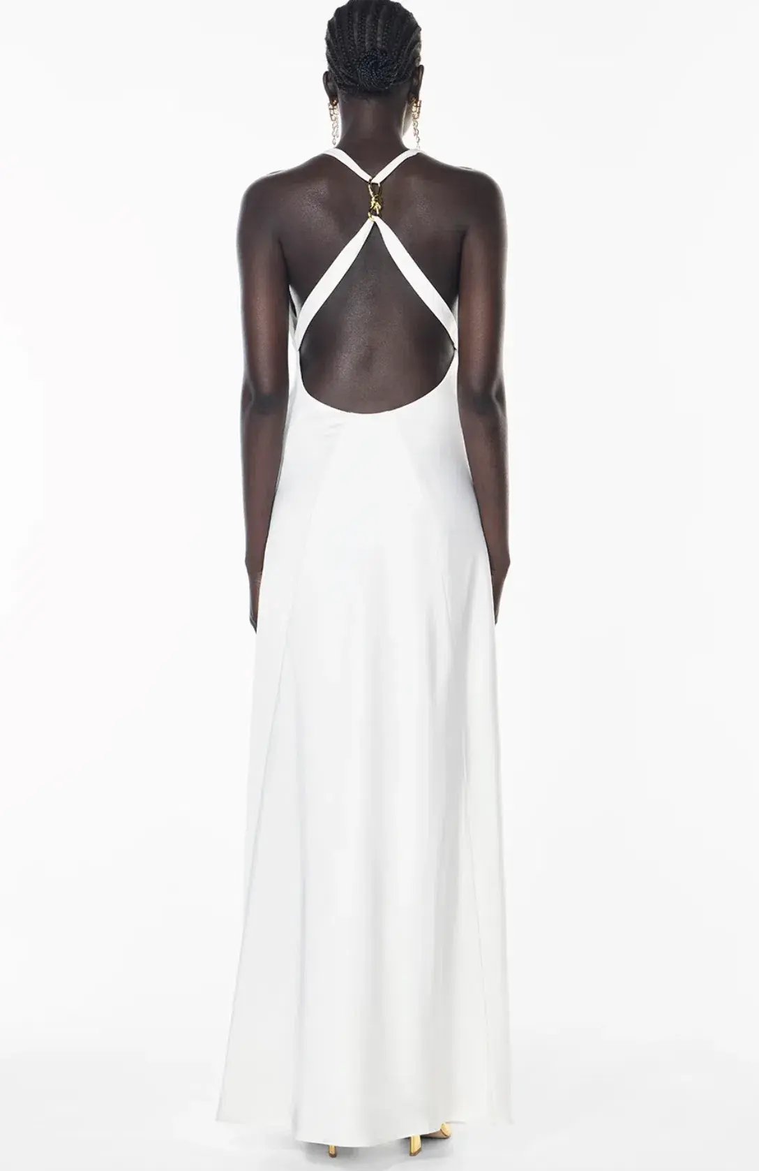 Manning Cartell CHARMED COWL SLIP DRESS in White AU 8 photo 3