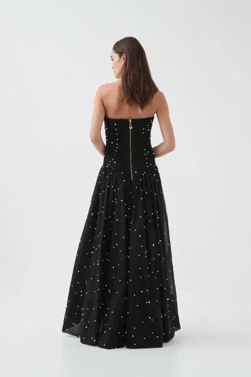 Aje Juniper Gown Black Size 6 photo 3