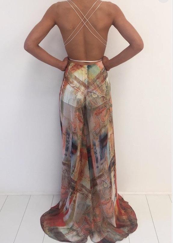 Natalie Rolt Gwen Jumpsuit Multi Size 8 photo 3