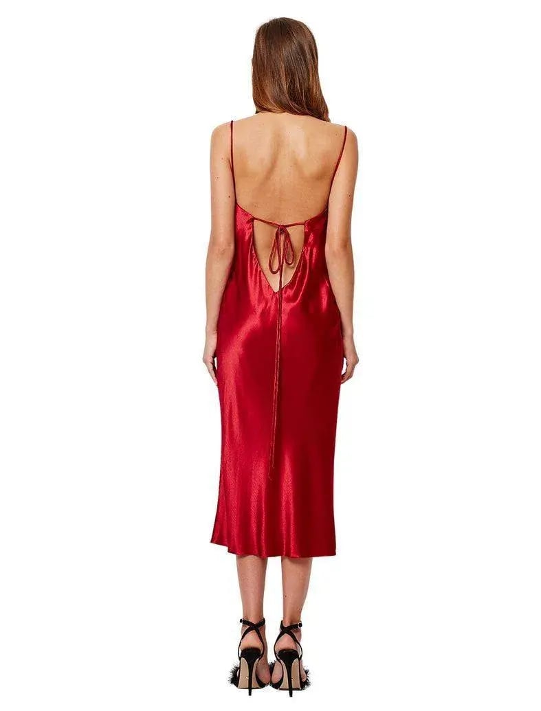 Bec & Bridge Decadent Slip Dress Red Size 8 photo 2