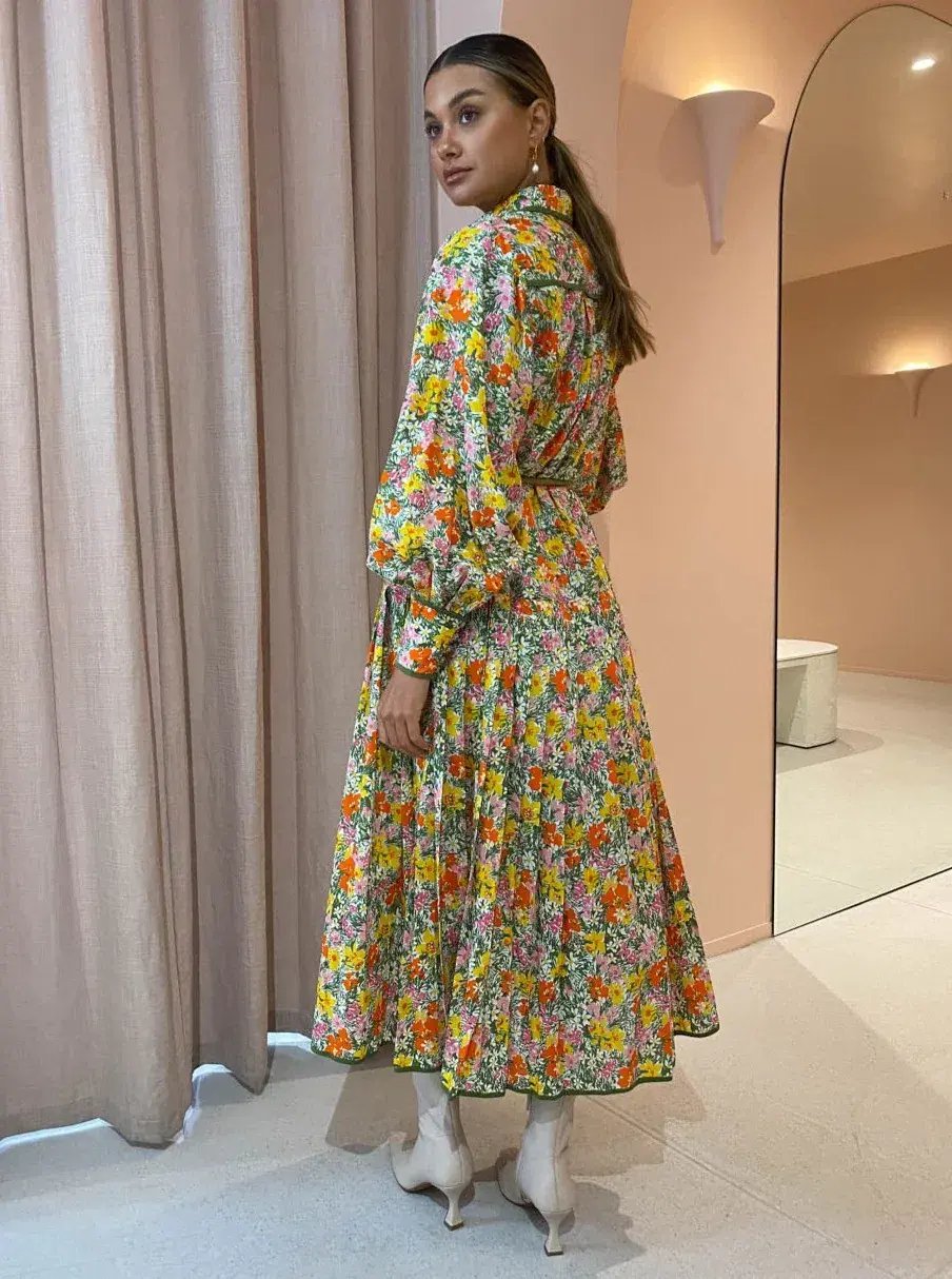 Alemais Cabana Midi Shirtdress Print Size 8 photo 2
