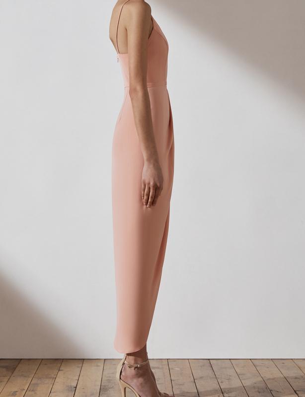 Shona Joy Samantha Core Cocktail Dress - Dusty Pink - Size 10 photo 3