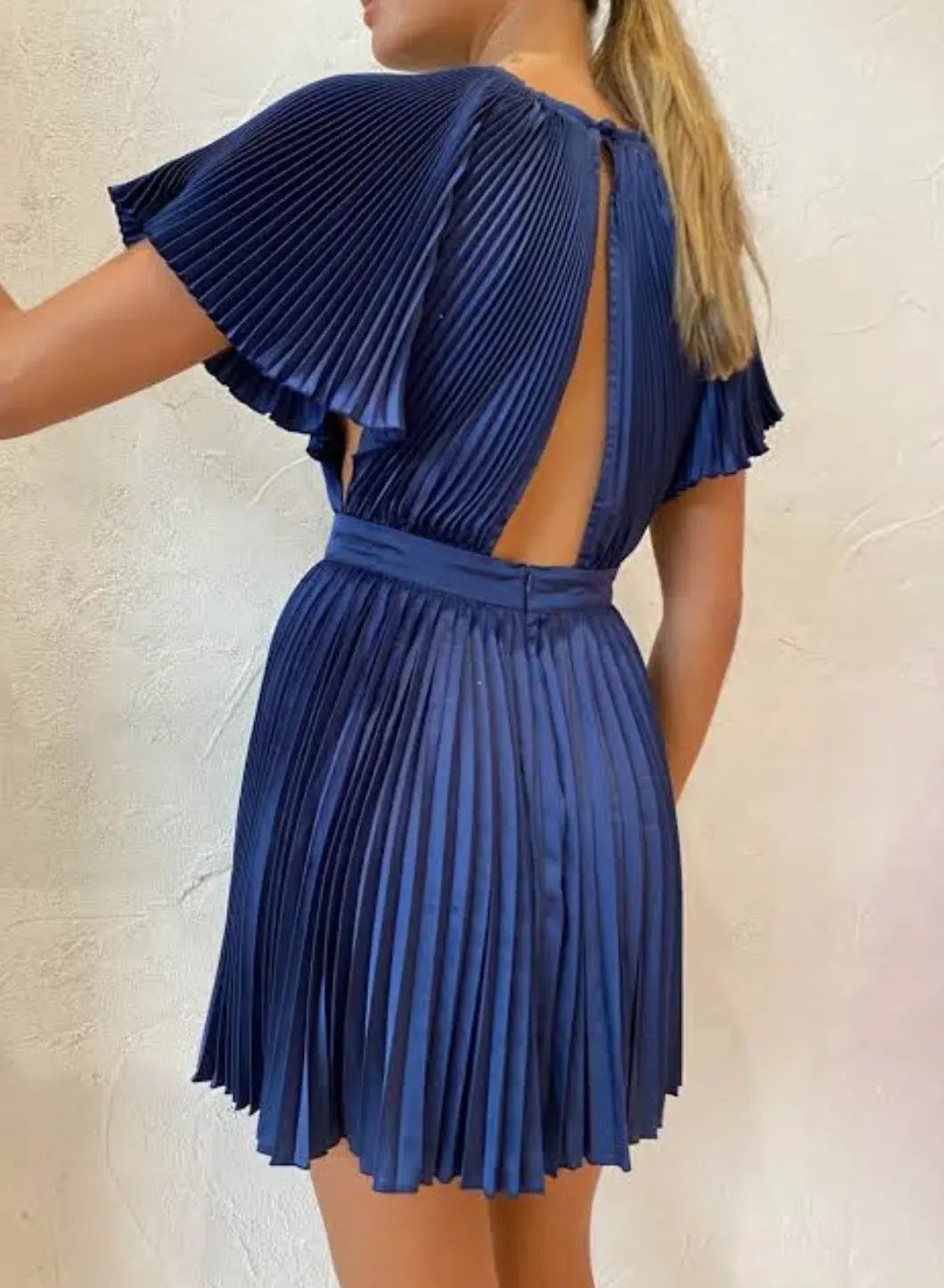 Lidee Theatre Mini Dress Blue Size 8 photo 2