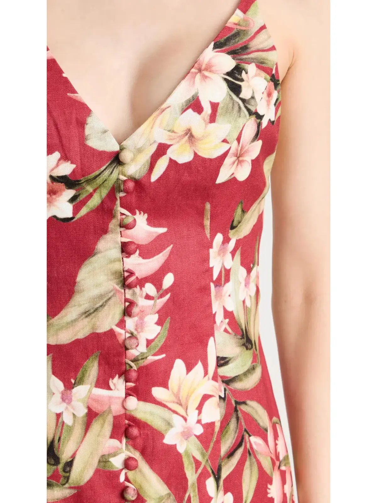 Zimmermann Lexi Slip Dress Red Palm Size 2 / AU 12 photo 2