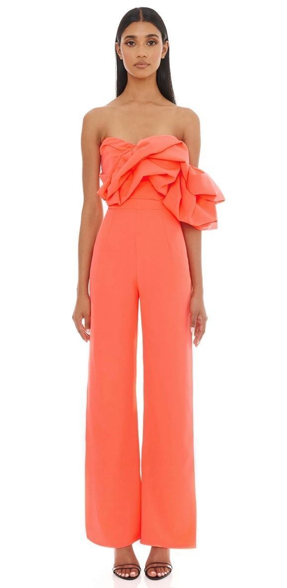 Eliya The Label Layla Pantsuit Orange Size 12 photo 3