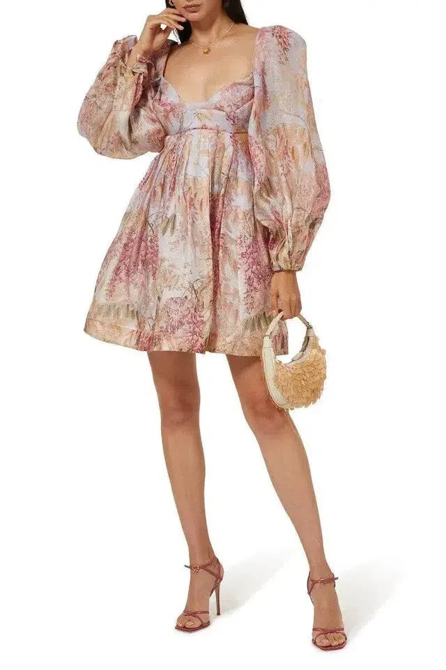Zimmermann Botanica Bralette Mini Dress  Milettia Floral Size 1 / AU 10 photo 3