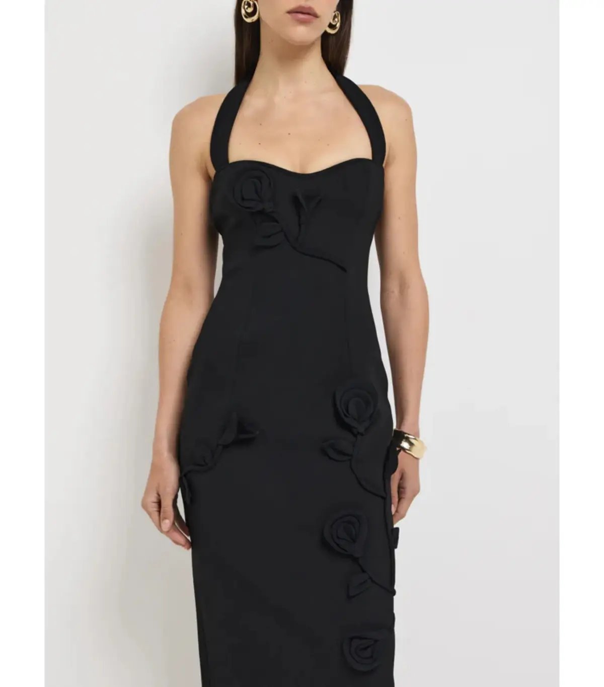 Sheike Maya Midi Dress Black Size AU 12 photo 2