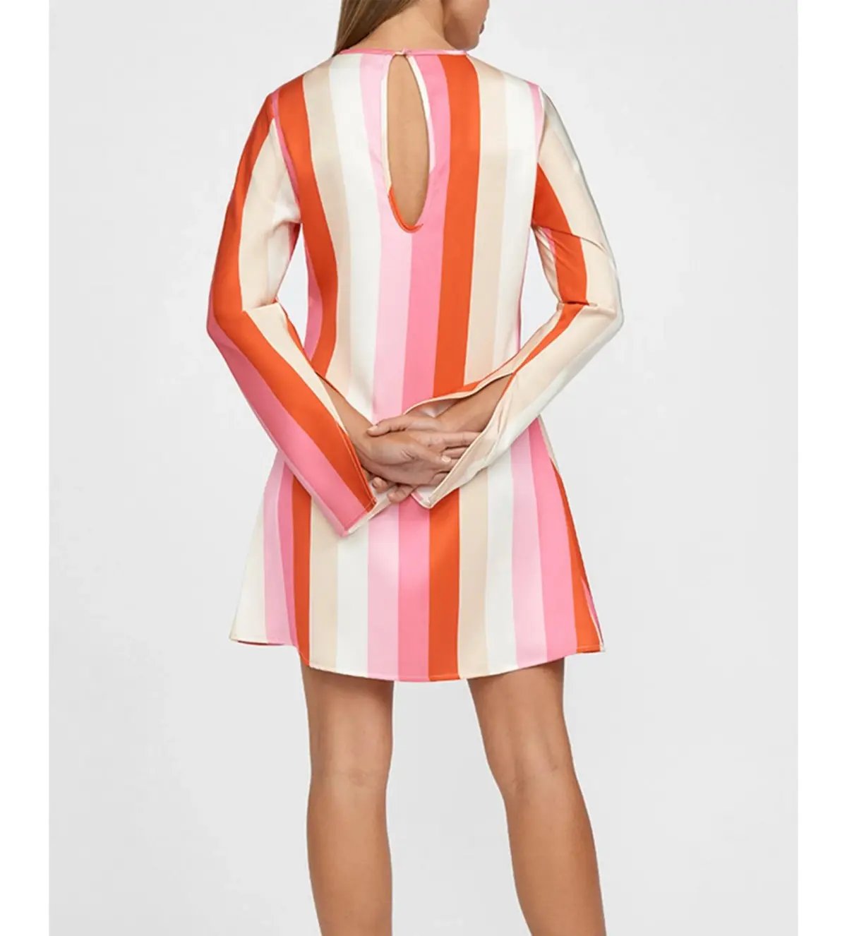 By Johnny Multi Stripe Shift Mini Dress in Multi Size 8 photo 3