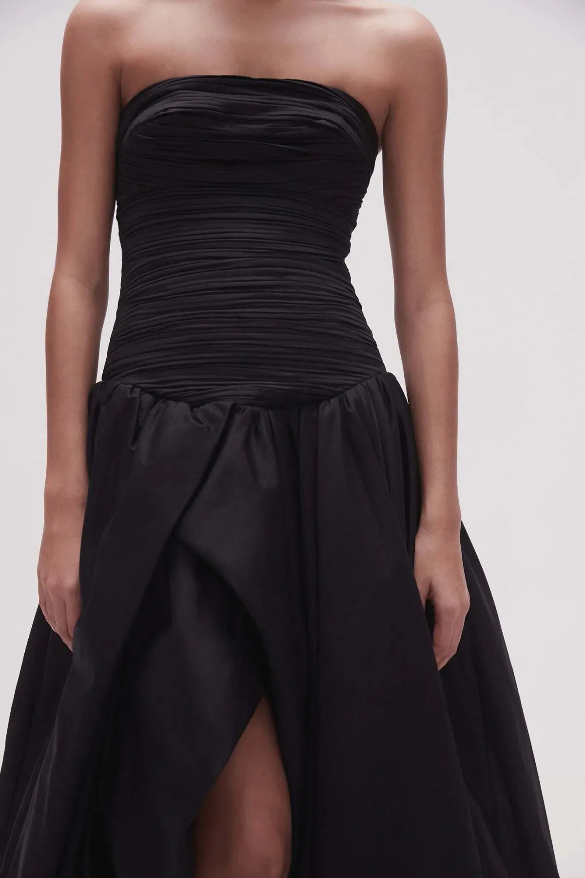 Aje Violette Bubble Hem Maxi Dress Black Size 10 photo 2