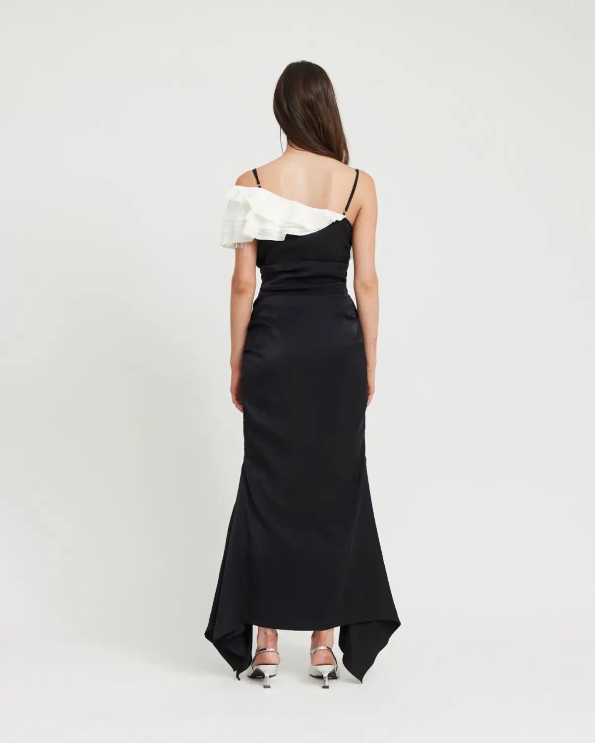 TOJHA Coralia Dress Black and White size 8 photo 5