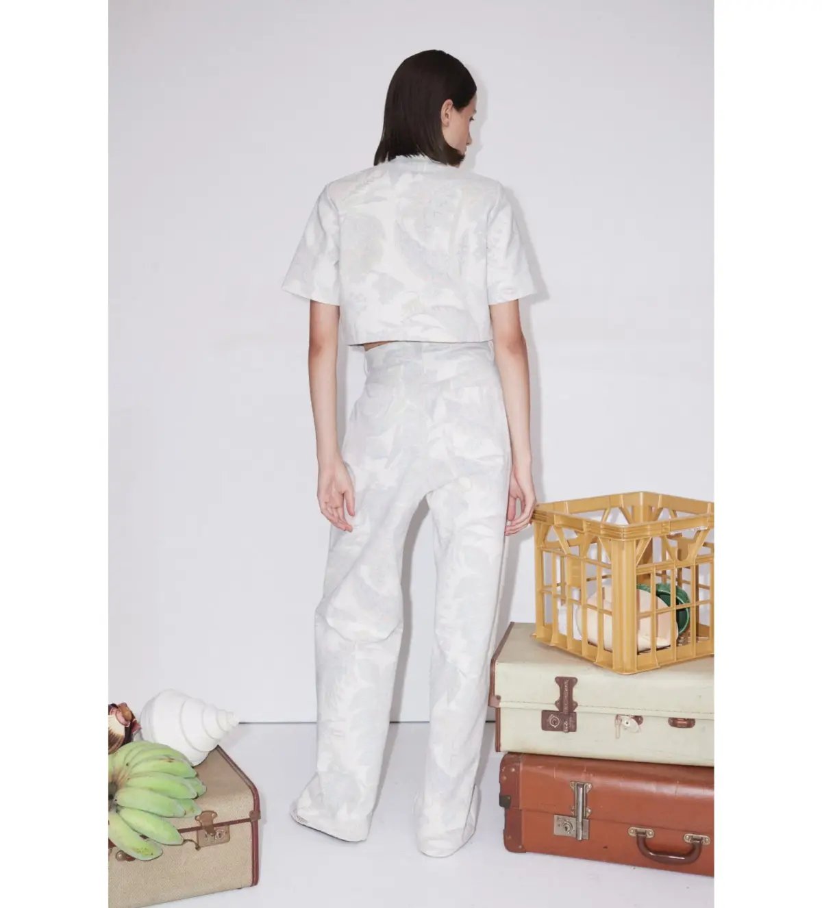 Alemais Ivy Cropped Shirt and Pant Set White Set 16 photo 2