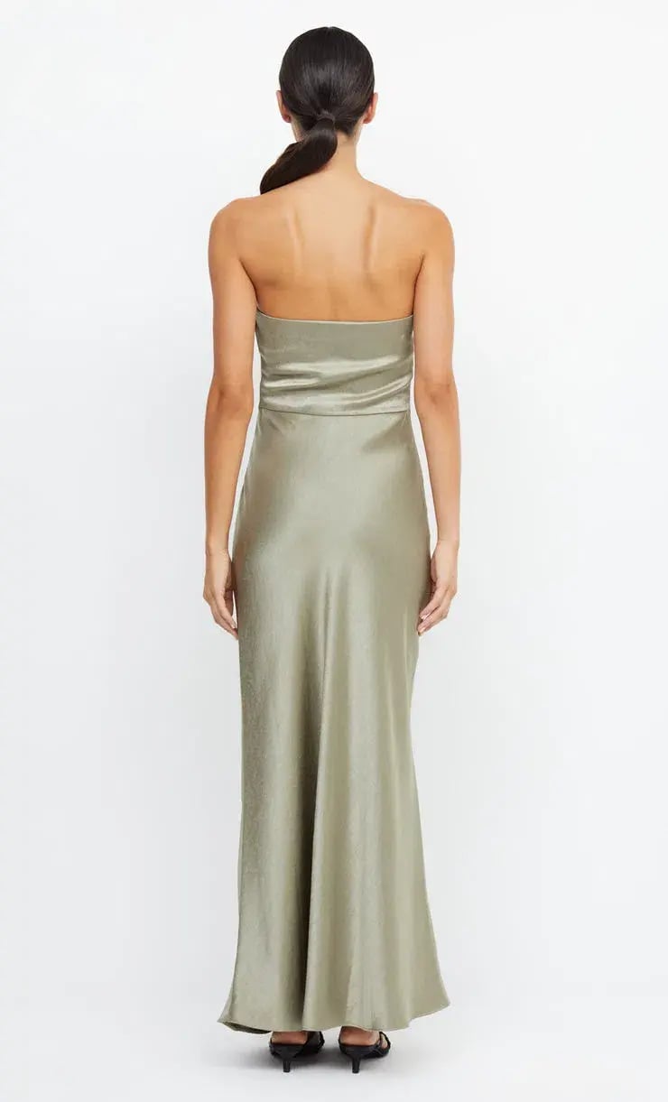 Bec & Bridge The Dreamer Strapless Dress Sage Size 8 photo 2