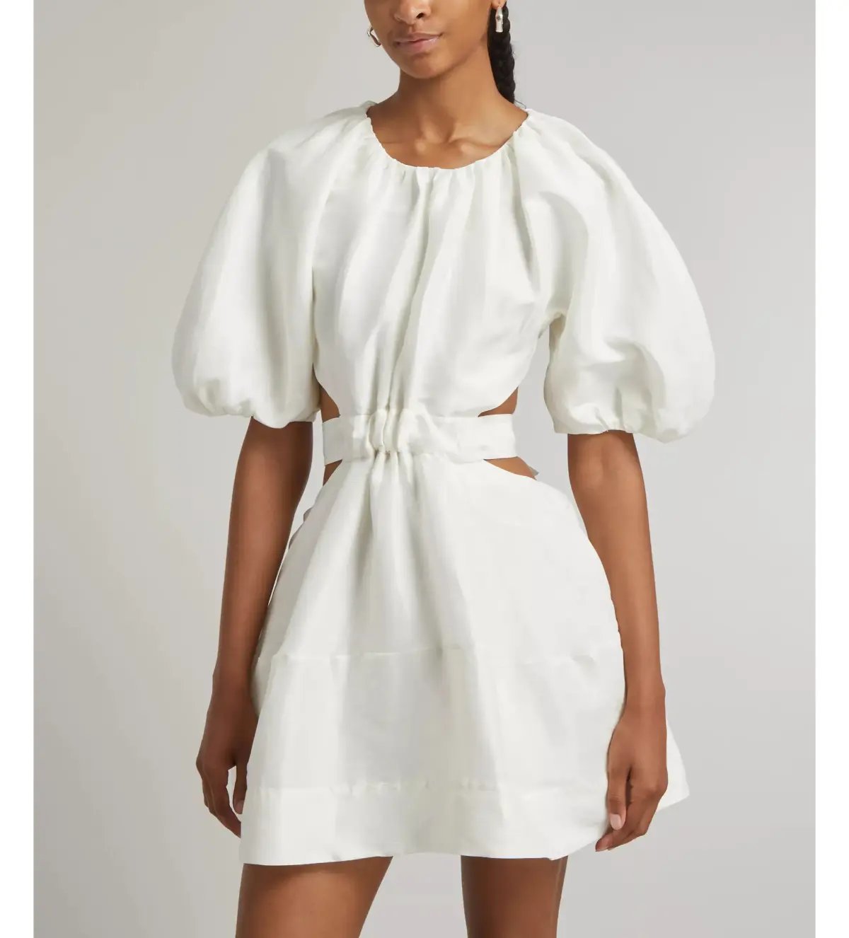Aje Mimosa Cut Out Mini Dress in White size AU 14 photo 3