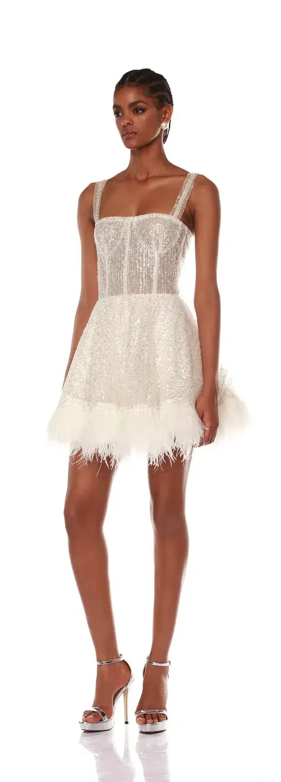 Bronx and Banco Mademoiselle Mini Dress White Size S / AU 8 photo 2