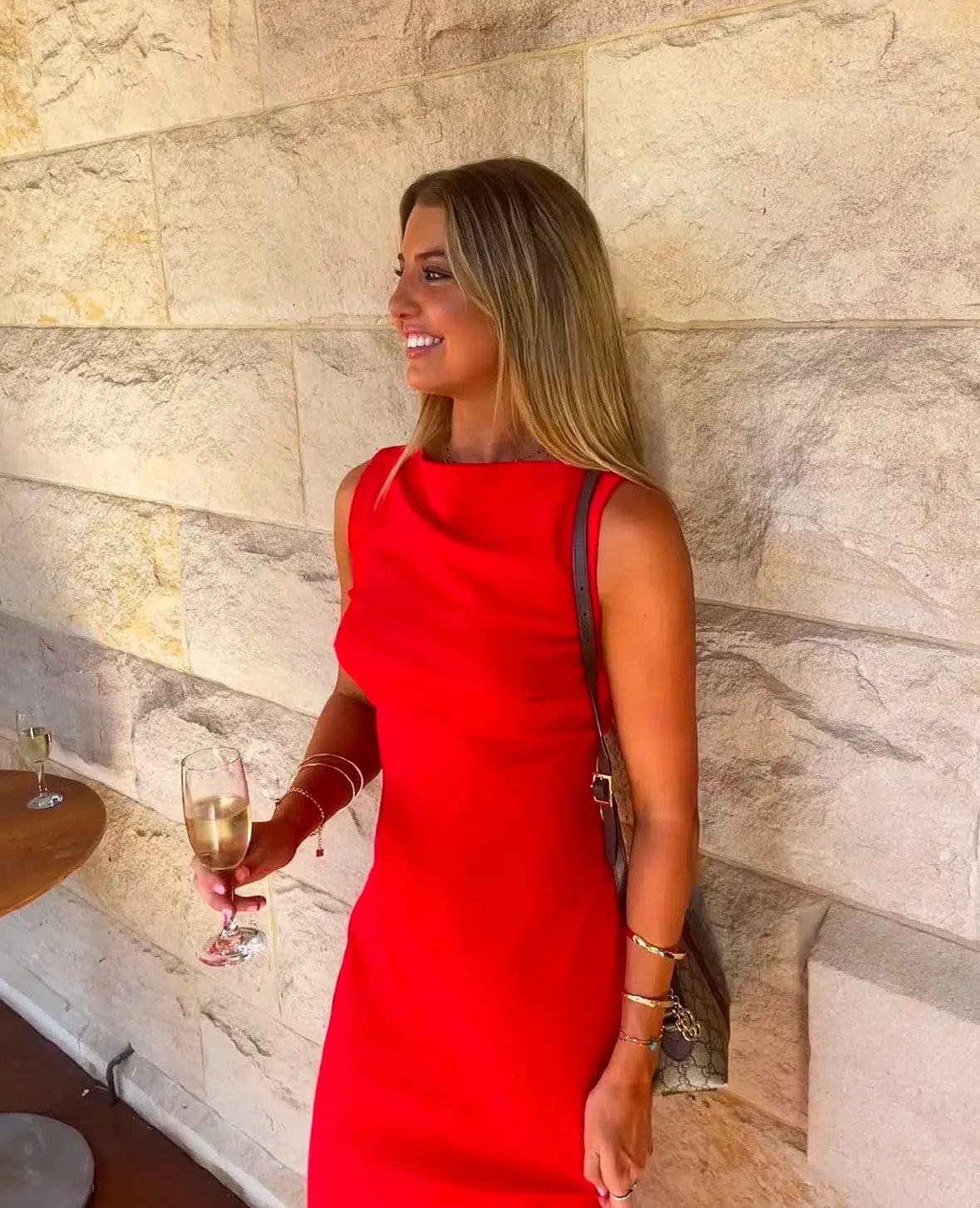 Effie Kats Verona Gown Red Size AU 6 photo 8