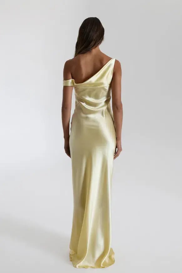 Natalie Rolt Monika Gown Butter Yellow Size 10 photo 2