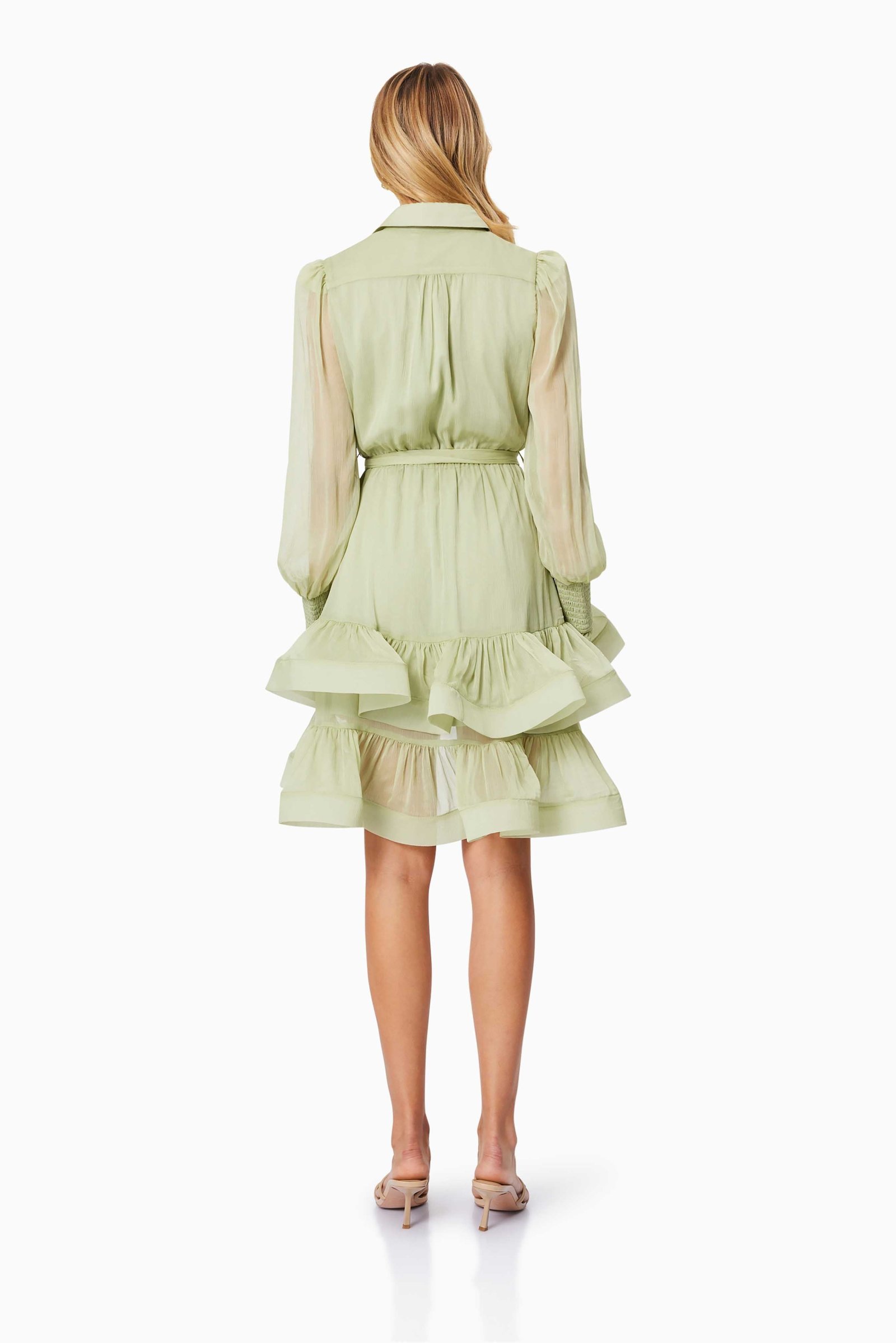 ELLIATT POPPY MINI DAY DRESS - PISTACHIO photo 6