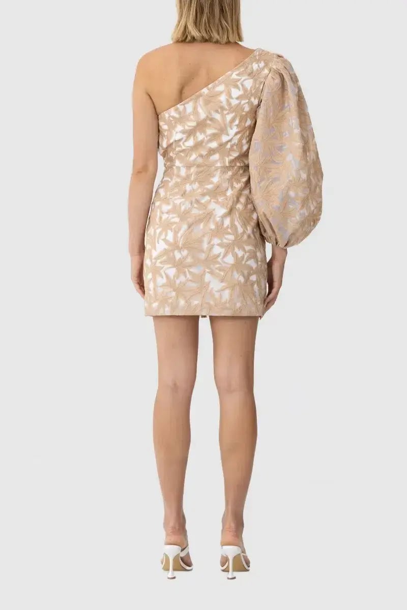Keepsake the Label Parallel Mini Dress in Porcelain W Tan Size 12 photo 2