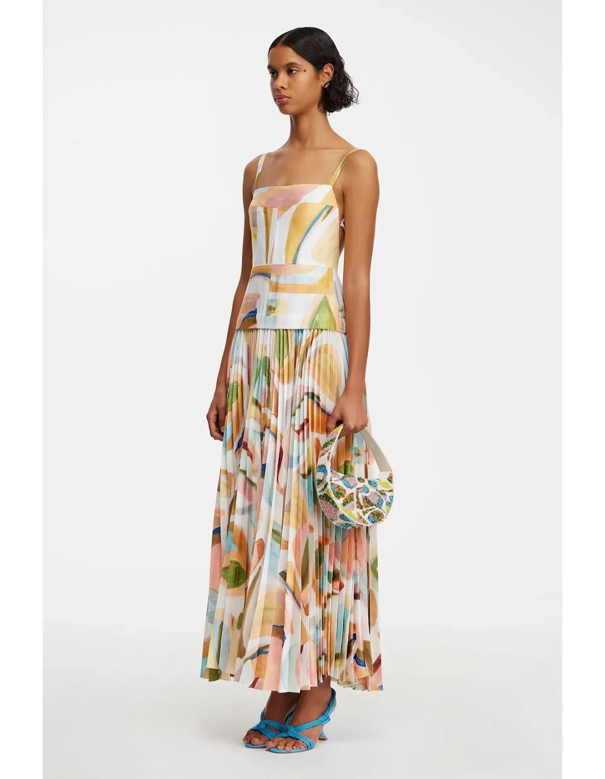 Acler Leasgill Midi Dress in Cubist Canyon Size 8 photo 2