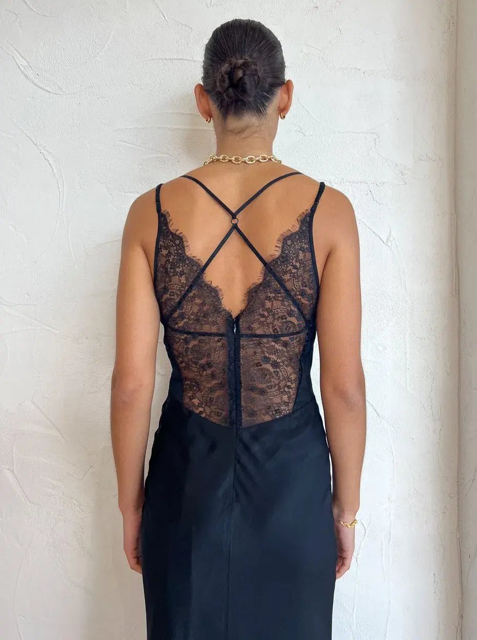 Bec & Bridge Lucille Lace Maxi Dress Black Size S / AU 8 photo 2