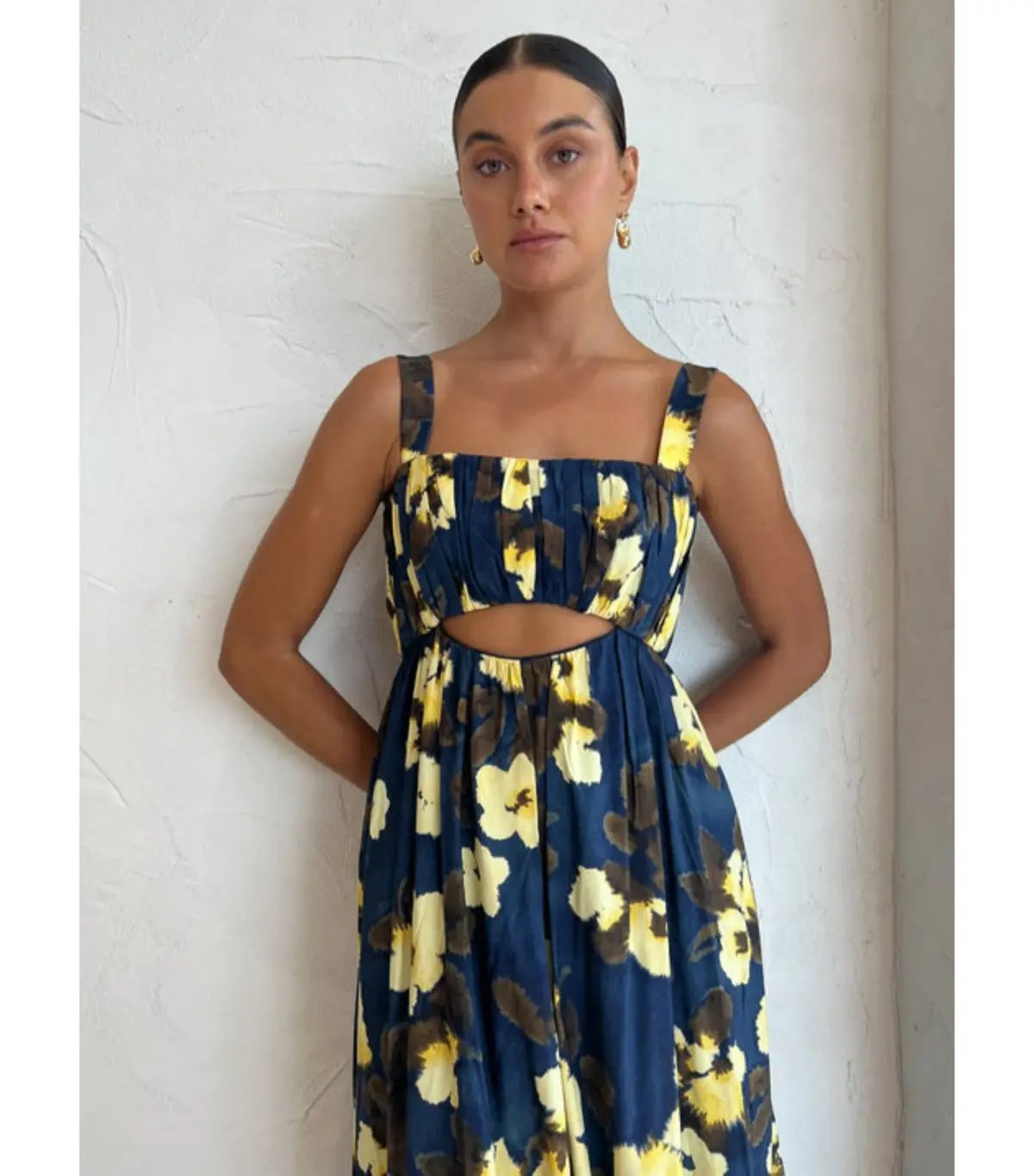 Acler Luddenham Maxi Dress Floral Posy Size US 6 / AU 10 photo 3