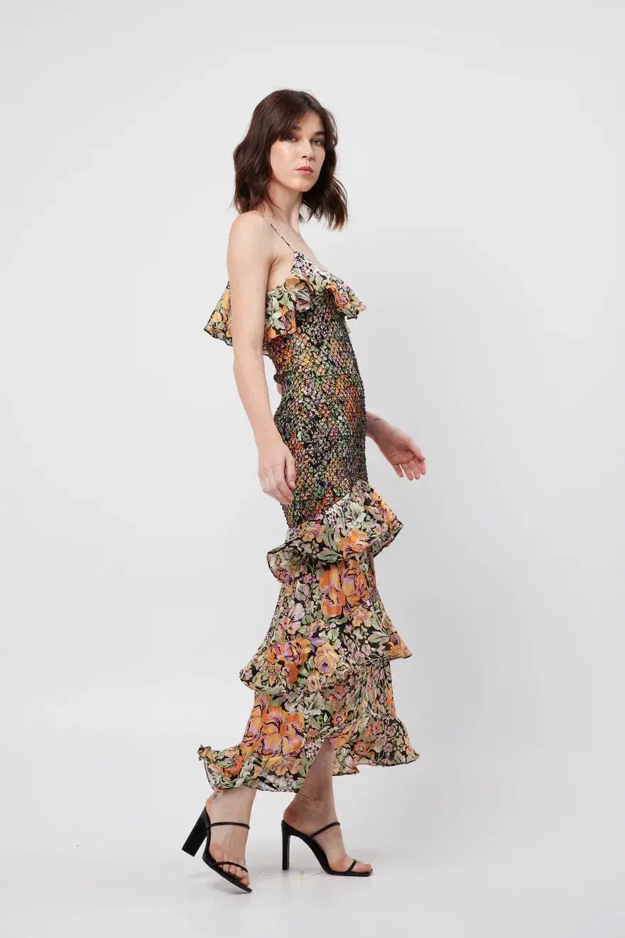 Elliatt Curatorial Maxi Dress Print Size 6 photo 2