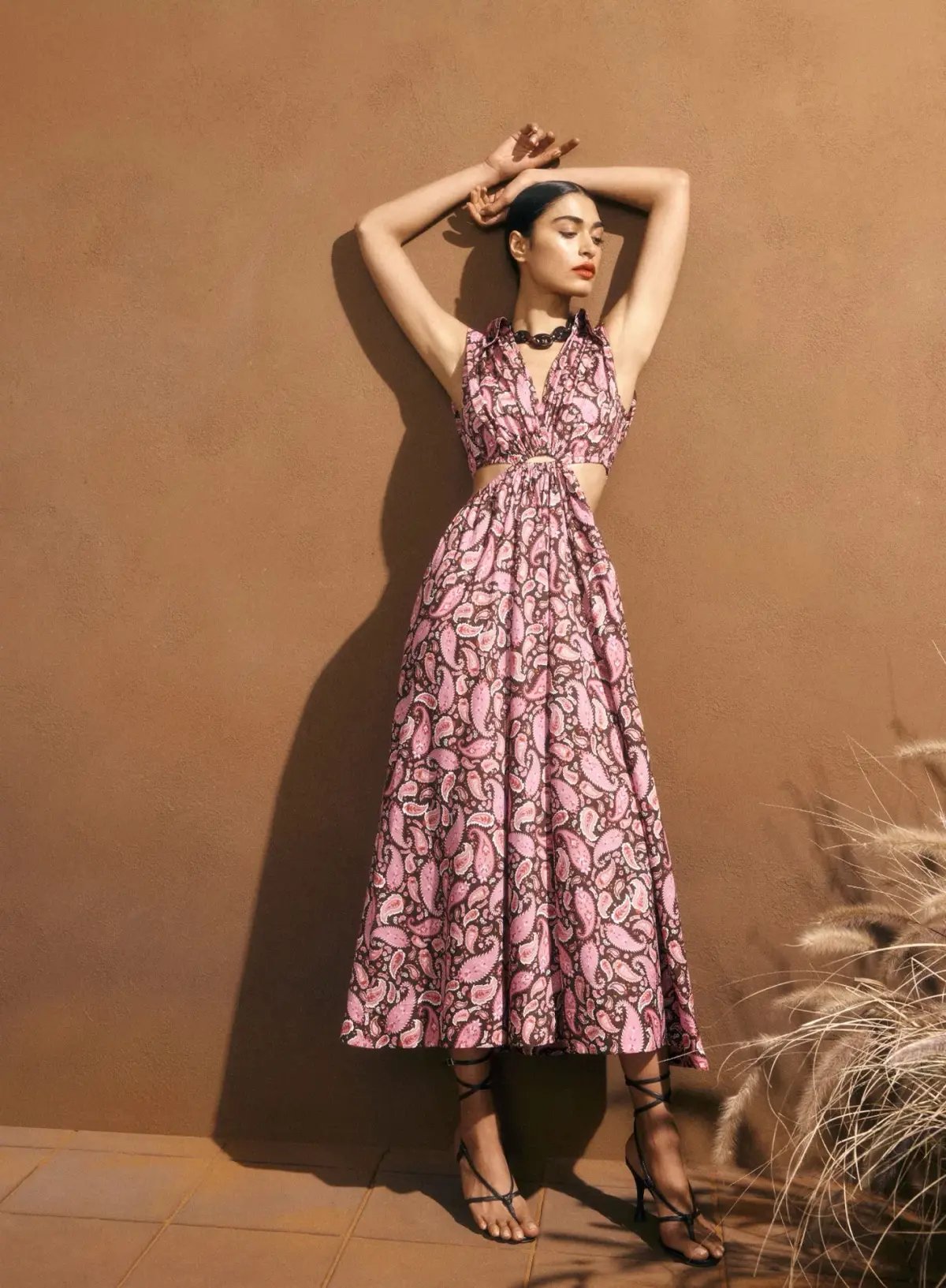 Scanlan Theodore Cotton Paisley Ring Dress Print Size 8 photo 4