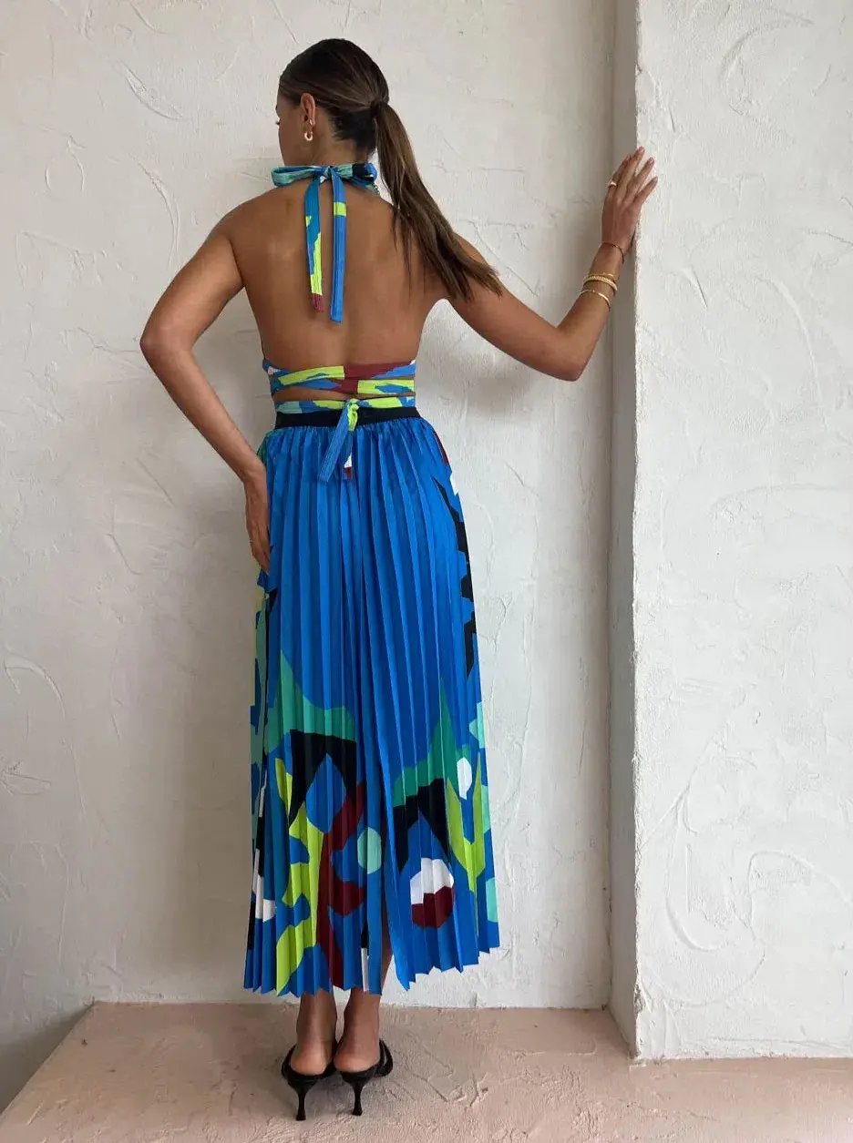 Manning Cartell Curtain Of The Moon Bralette and Skirt Set Mutli Size 8 photo 5