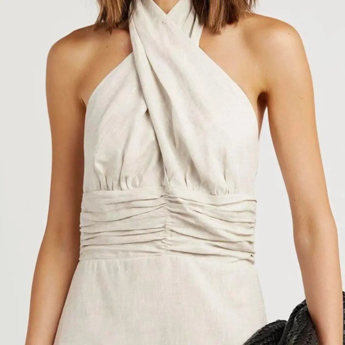 Dissh Halter Linen Midi Size 6 photo 3