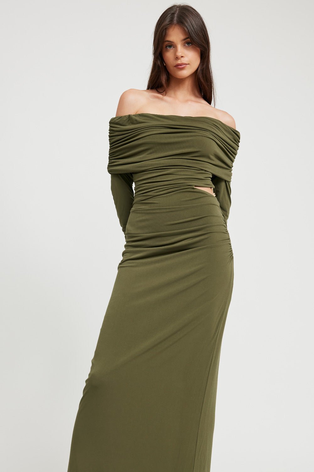 TOJHÀ MALICHI DRESS - KHAKI photo 3