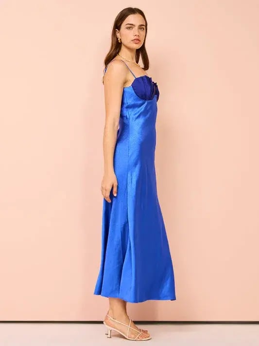 Rachel Gilbert Ryder Dress Saphire Size 12 photo 2