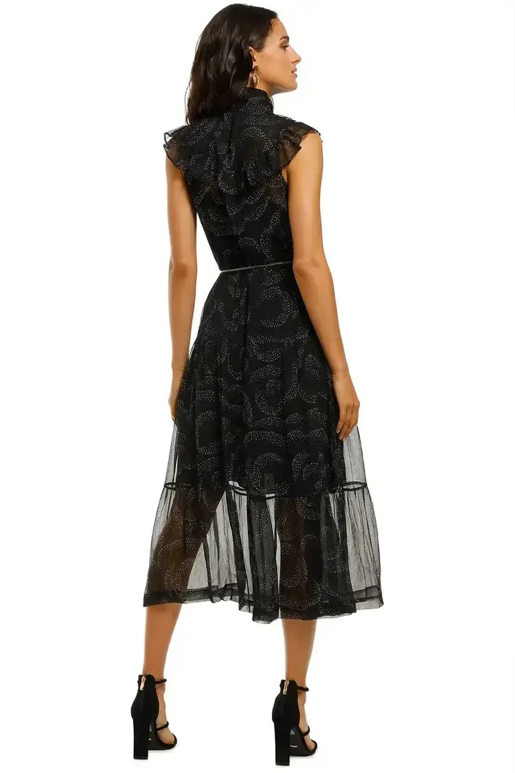 Husk Mirage Midi Dress in Black Size 8 photo 3
