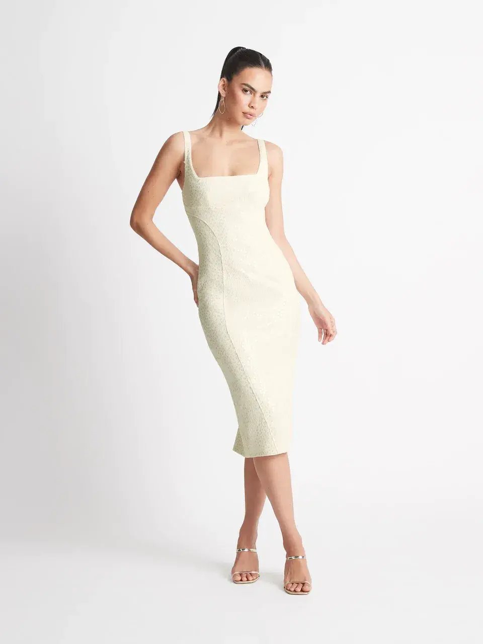 Sheike Monte Carlo Dress Cream Size AU 8 photo 3