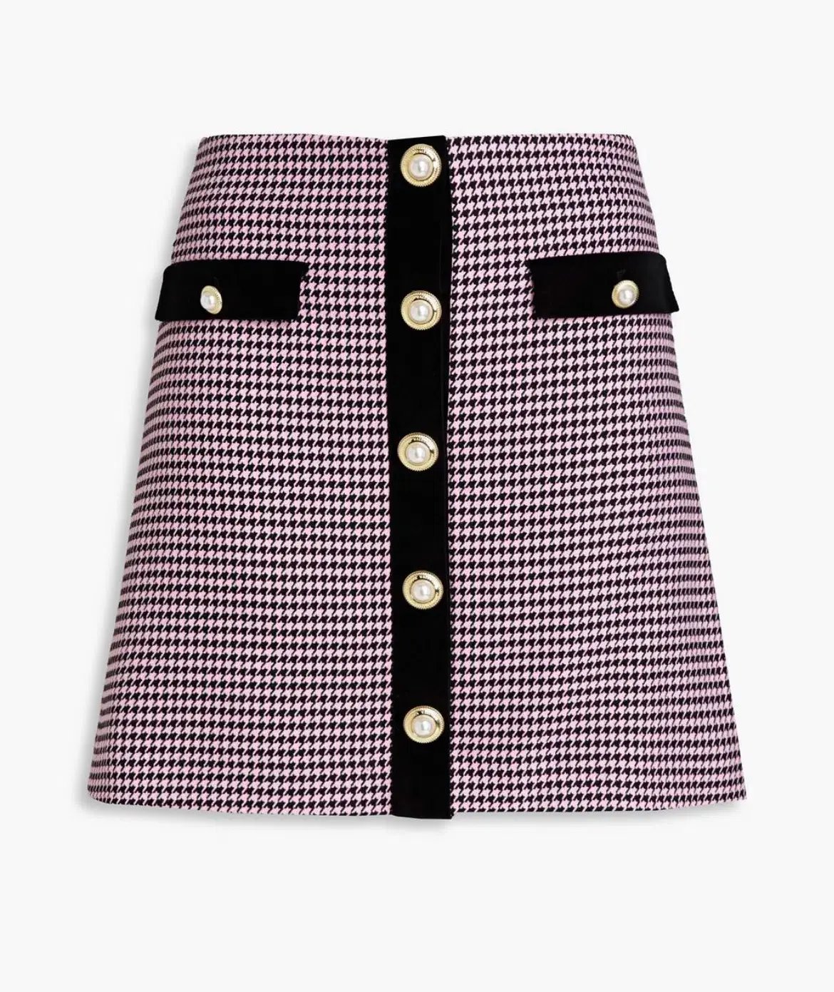 Rebecca Vallance Basinger Tweed Mini Skirt Print UK/AU 12 photo 4