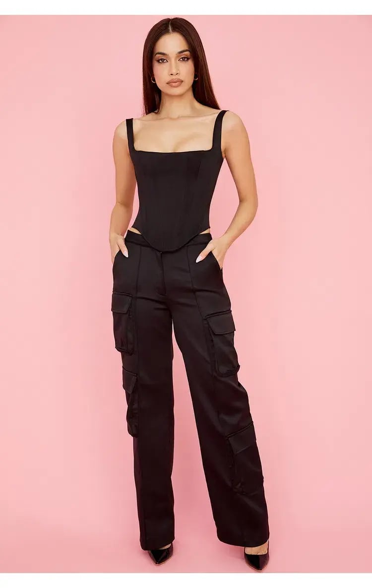 House of CB Rafa Corset & Daria Pants Set Black Size XS / AU 6 photo 2