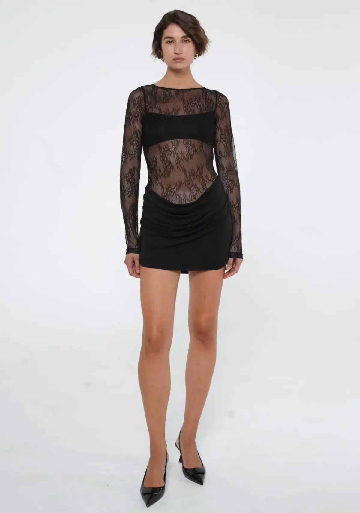 BENNI - Yana Mini Dress Black Size 6 photo 2