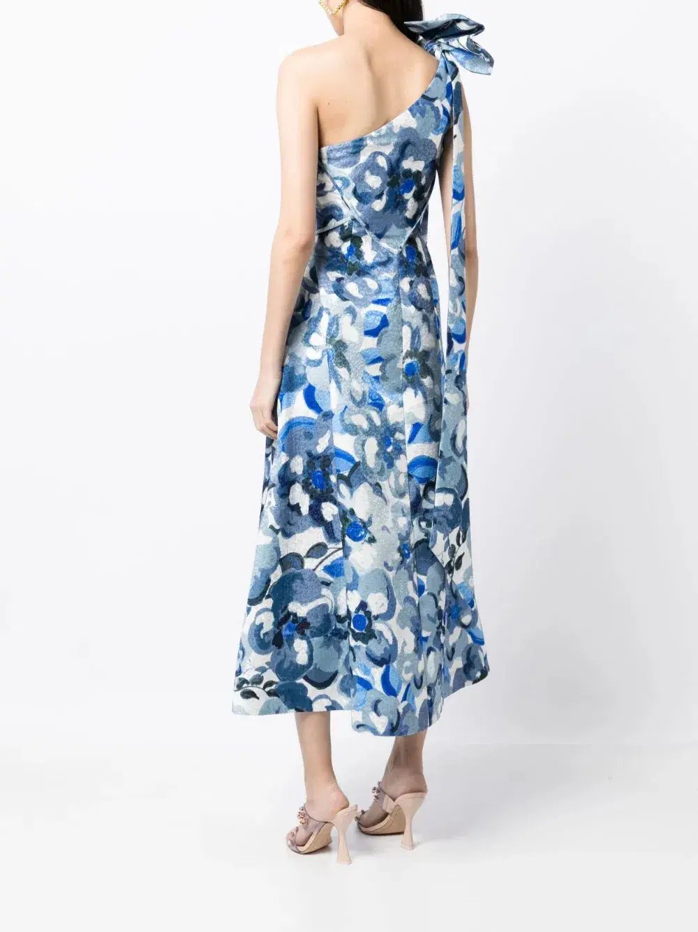 Rachel Gilbert Emiliano Dress Blue Print 0 / AU 6 photo 3