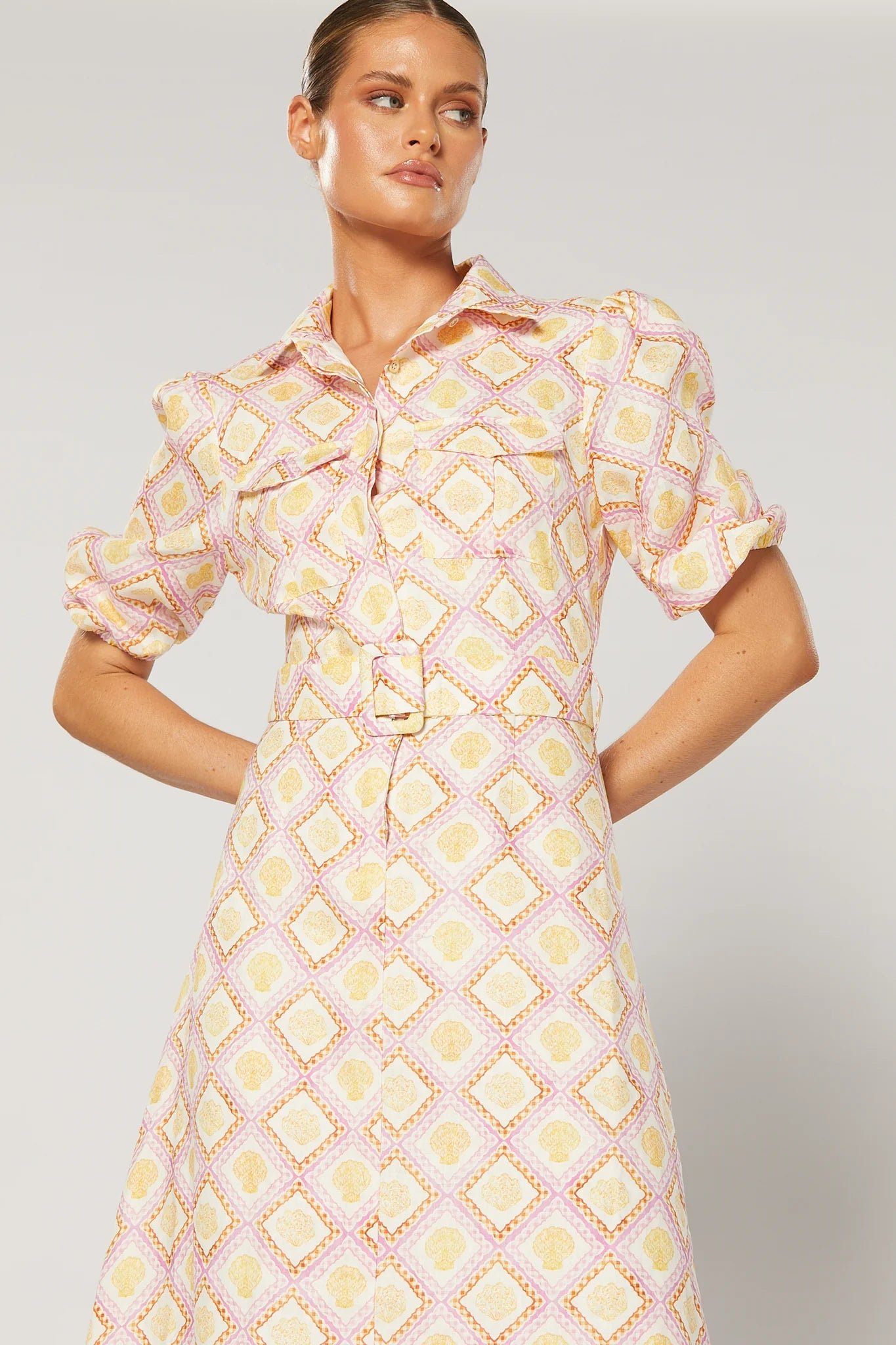 WINONA ATLANTIS MIDI DRESS - GEO PRINT photo 2