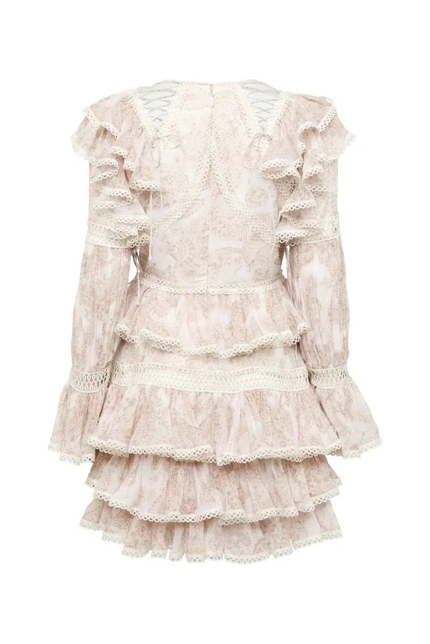 Thurley Papilio Mini Dress Dusty Pink Size 10 photo 5
