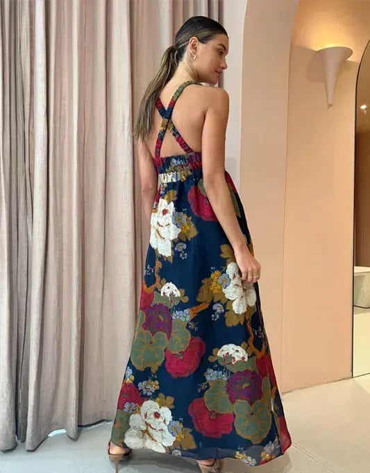 Sir The Label Bonita V Neck Gown Garcia Floral Print Size 1 / 8 AU photo 2