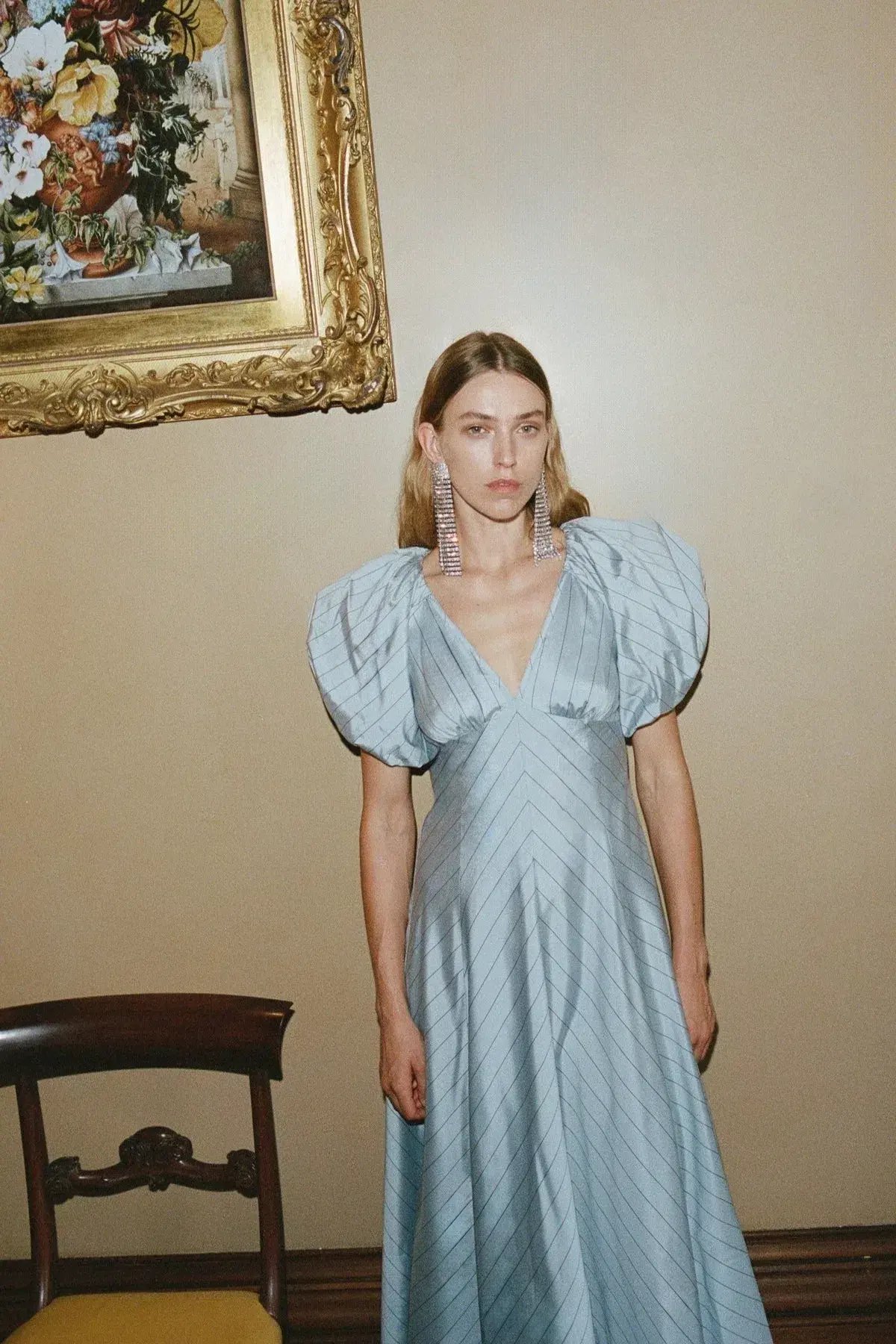 Lovaan Tess Dress Blueberry Stripe Size 6 photo 4