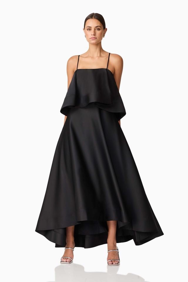 Elliatt Reyna Tiered Maxi Dress - Black photo 4