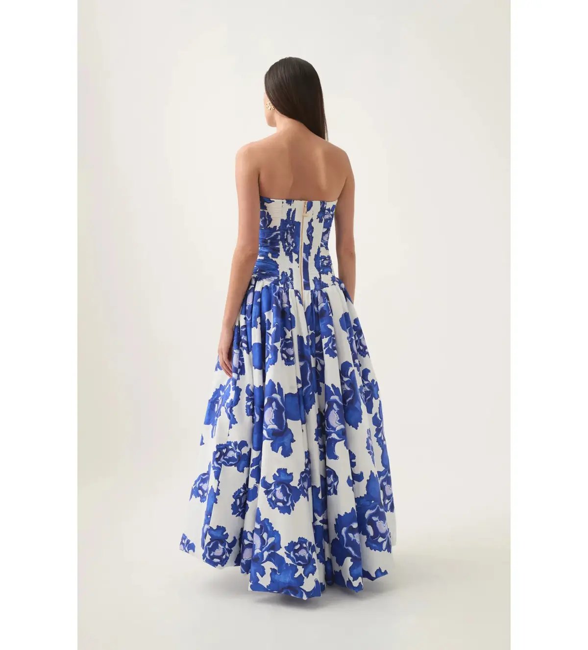 Aje Behold Maxi Dress in Boldly Blooming Cobalt Size 6 photo 3
