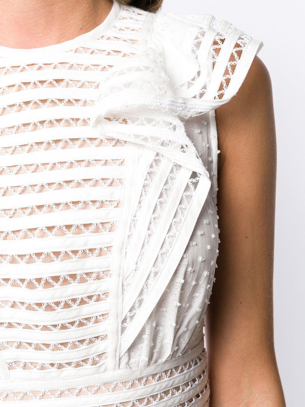 Zimmermann Verity Panelled Linear Dress White Size 2/ AU 12 photo 3