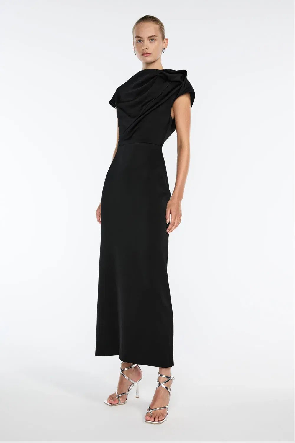 Manning Cartell Grand Illusion Maxi Gown Black Size 16 photo 2