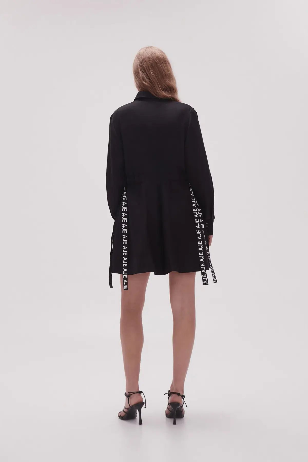 Aje Eternal Logo Mini Dress Black Size 16 photo 2