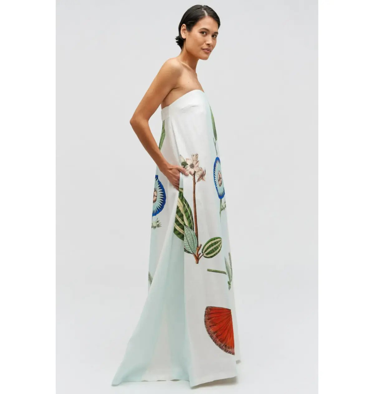 Oroton Grand Floral Gown Multi Size AU 10 photo 3