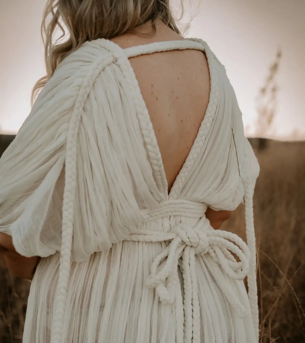 Chic Le Frique Ophelia Maxi Dress Bone One Size photo 5