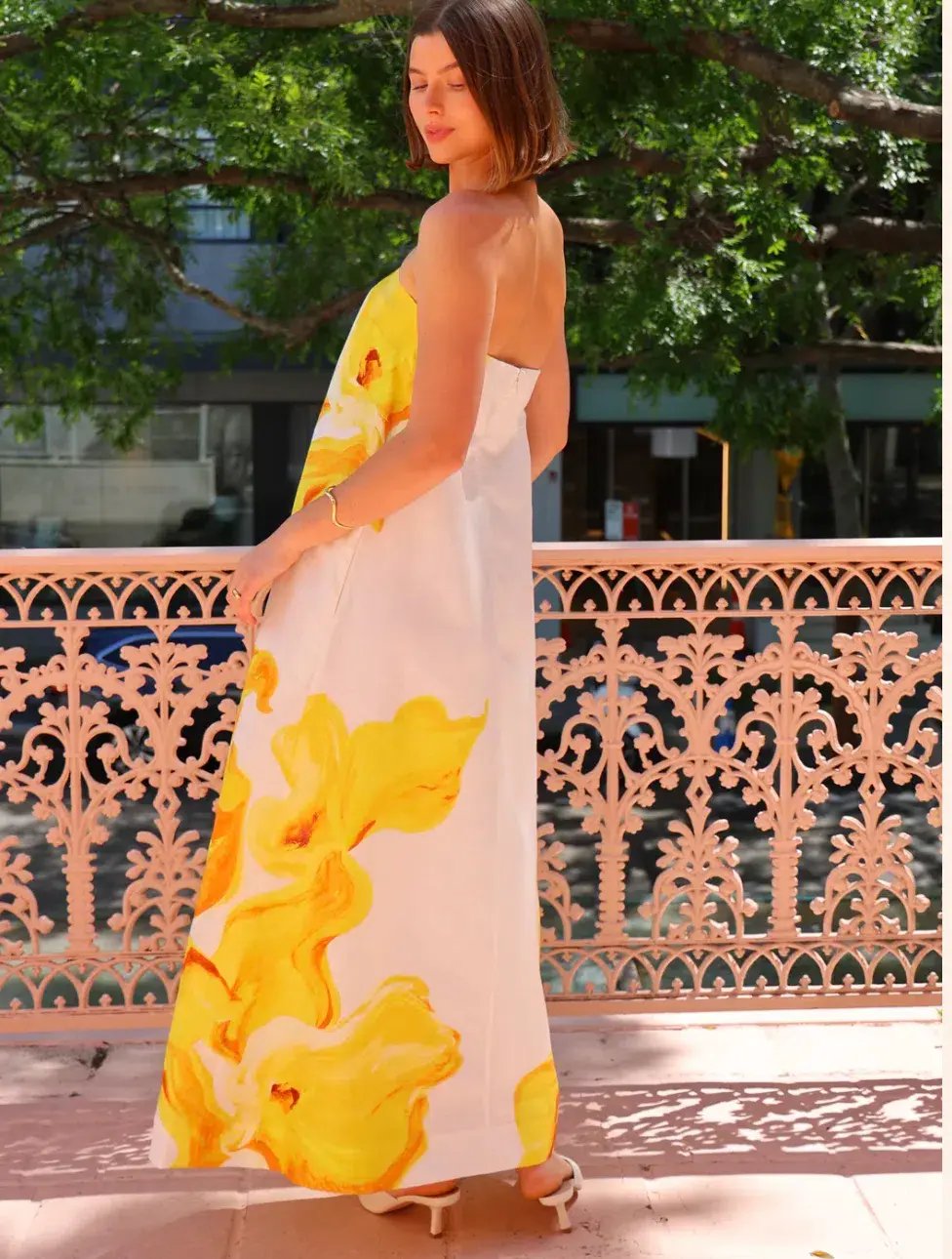 Acler Hopton Dress Ivory Calla Lily Size 12 photo 5