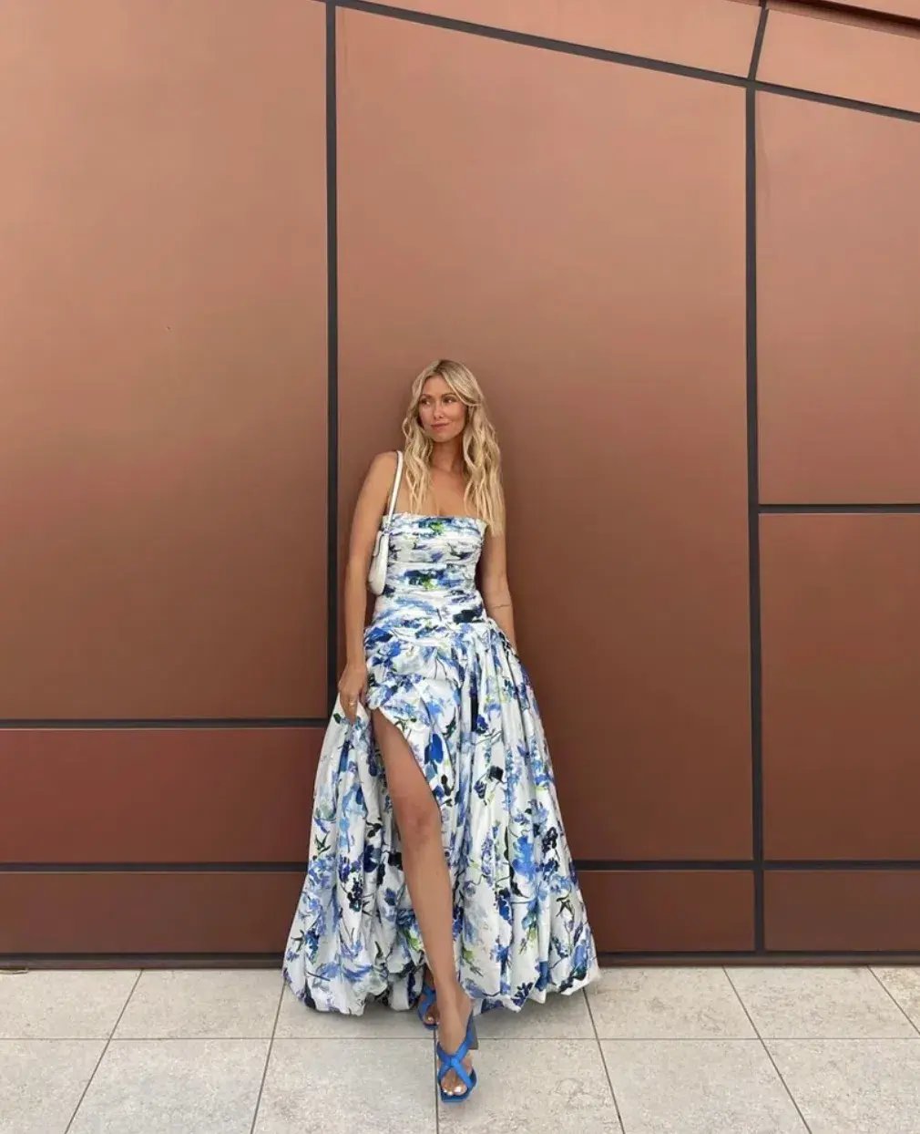 Aje Violette Bubble Hem Maxi Dress Lavenders of Provence Print Size 8 photo 7